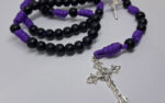 Terço em Paracord - Quaresima - Roxo/Preto - Imagem 4