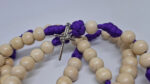 Terço em Paracord - Quaresima - Roxo/Branco - Imagem 5