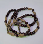 Terço em Paracord - Nossa Senhora das Graças - Caqui Marrom - Imagem 2