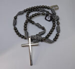 Terço em Paracord - Minimalista - Cinza/Prata - Imagem 6