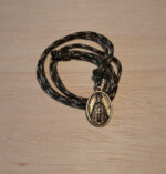 Cordão com pingente de Nossa senhora Aparecida e Catedral - Oval