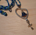 Cordão com pingente de Nossa senhora Aparecida - Terço - Imagem 6