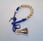 Dezenas Pocket  Pulseira/Carro - Nossa Senhora Azul/Bege - Imagem 7