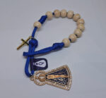Dezenas Pocket  Pulseira/Carro - Nossa Senhora Azul/Bege - Imagem 6