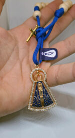 Dezenas Pocket  Pulseira/Carro - Nossa Senhora Azul/Bege - Imagem 5
