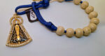 Dezenas Pocket  Pulseira/Carro - Nossa Senhora Azul/Bege - Imagem 4