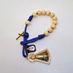 Dezenas Pocket  Pulseira/Carro - Nossa Senhora Azul/Bege - Imagem 2