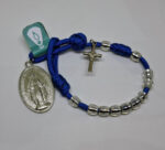 Dezenas Pocket  Pulseira/Carro -Nossa Senhora das Graças -Azul/Prata - Imagem 7