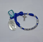 Dezenas Pocket  Pulseira/Carro -Nossa Senhora das Graças -Azul/Prata - Imagem 4