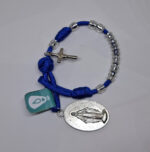 Dezenas Pocket  Pulseira/Carro -Nossa Senhora das Graças -Azul/Prata - Imagem 3