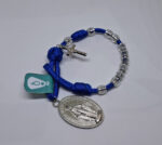 Dezenas Pocket  Pulseira/Carro -Nossa Senhora das Graças -Azul/Prata - Imagem 2