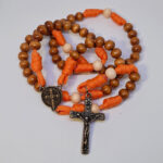 Terço em Paracord - Laranja / Amarelo