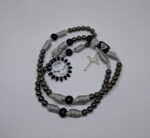 Terço em Paracord - Espírito Santo - Branco/Prata escurecida - Imagem 3